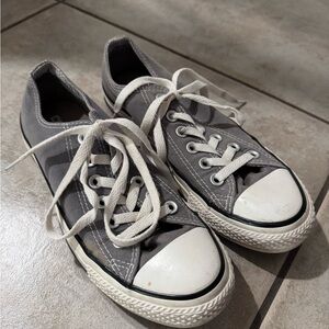Converse Gray and White Canvas Shoes